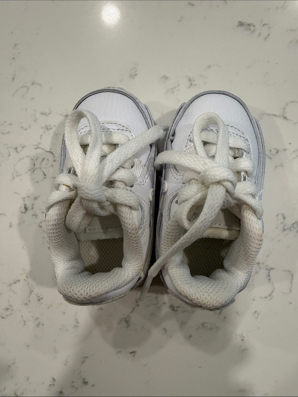 Nike White Kids Lace-Up Sneakers
